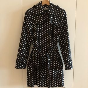 UK brand Wallis polka dot trench coat